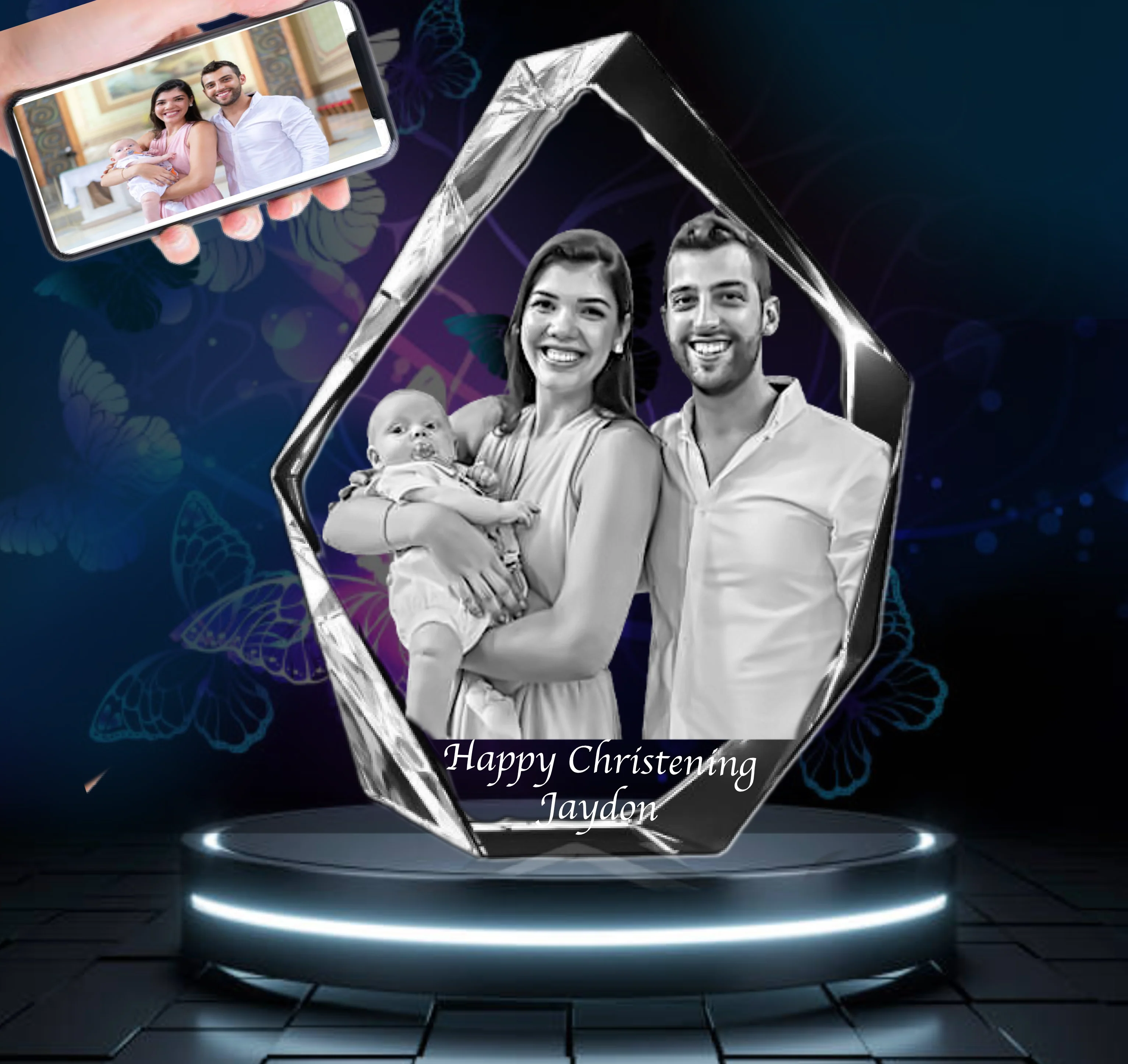 3D Iceberg Prestige Crystal - Xtra Large - Image 9