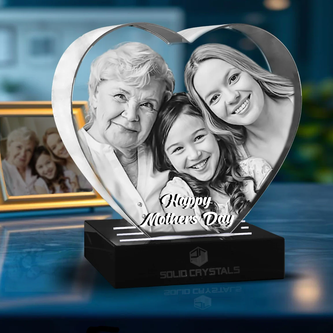3D Mothers Day Gift Crystal