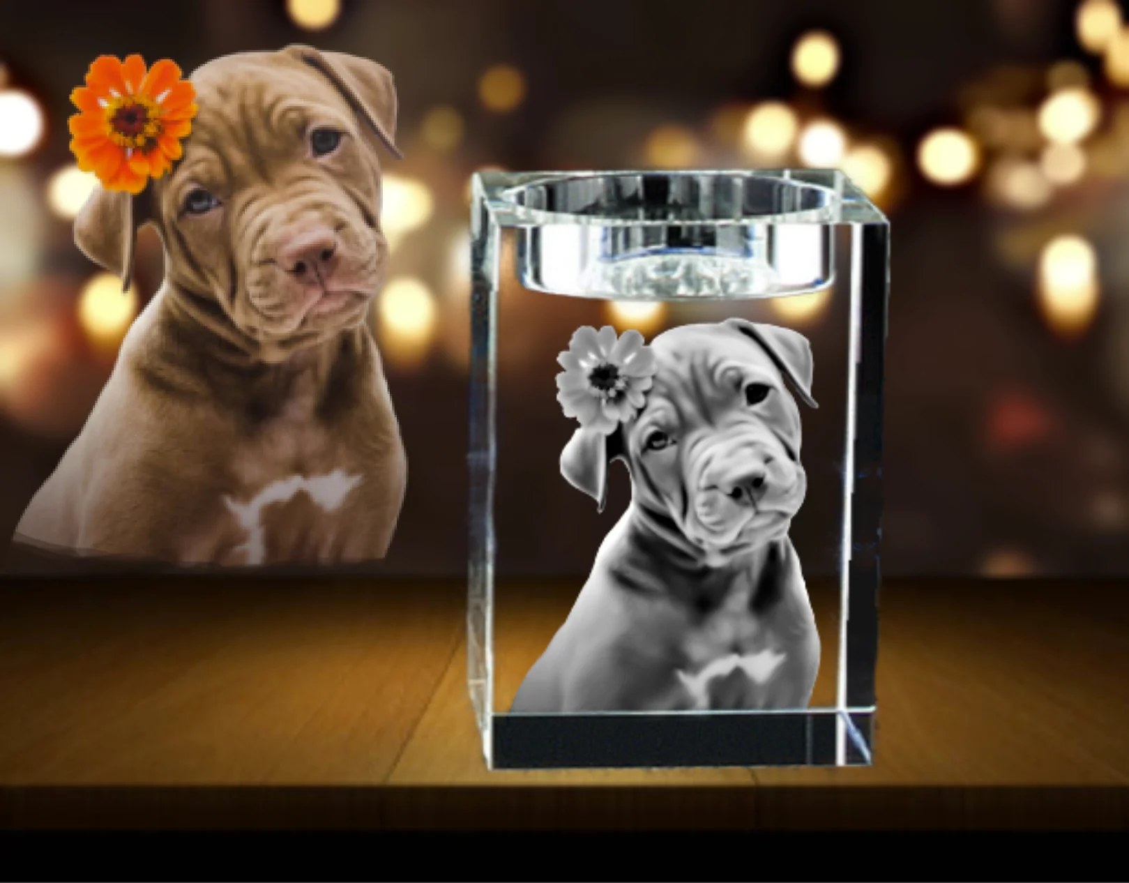 3D Crystal Tea Light Holder - Image 8