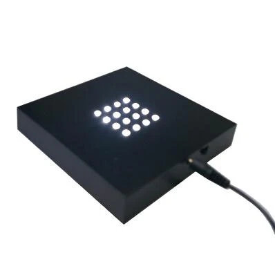 3D Crystal Cube Award + Light Base - Image 3