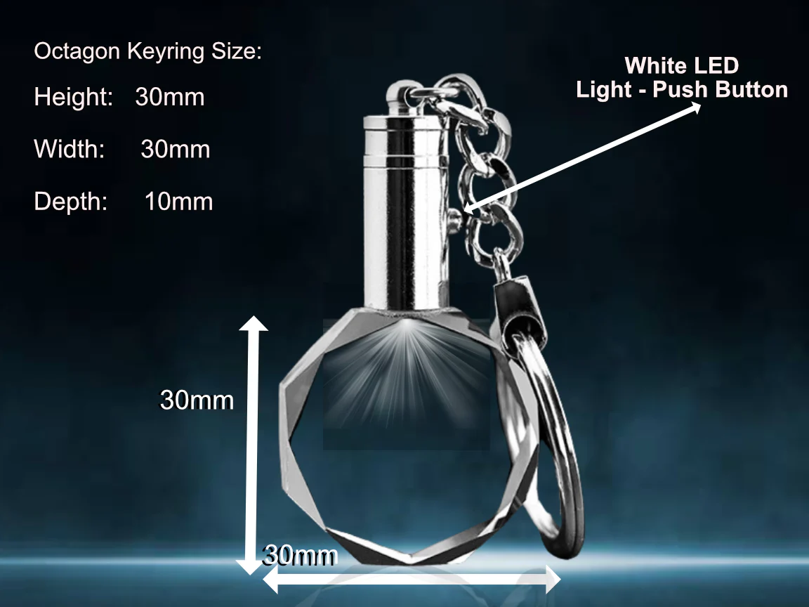 LED Personalised Keyring - Image 6