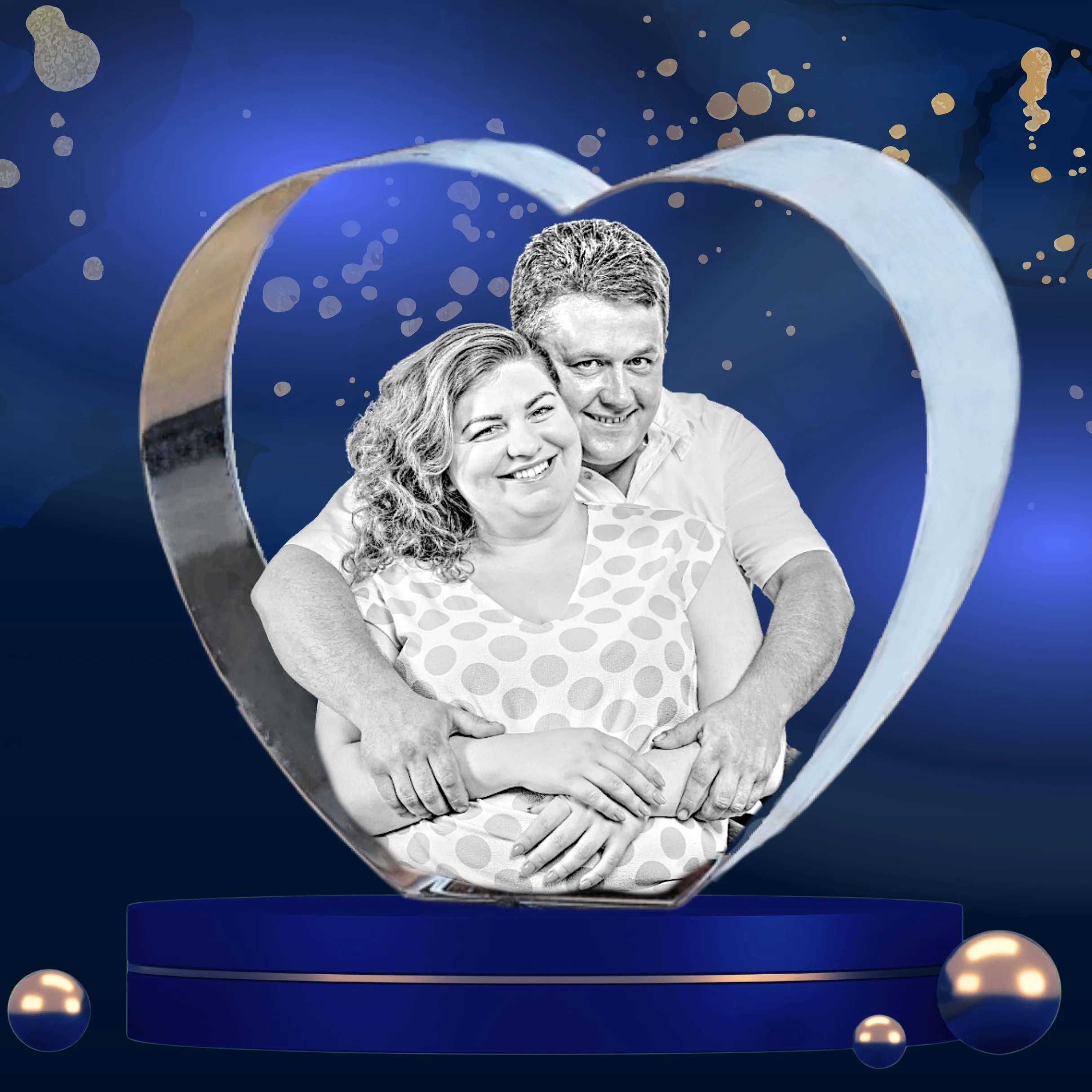 2D Heart Photo Crystal - Image 6