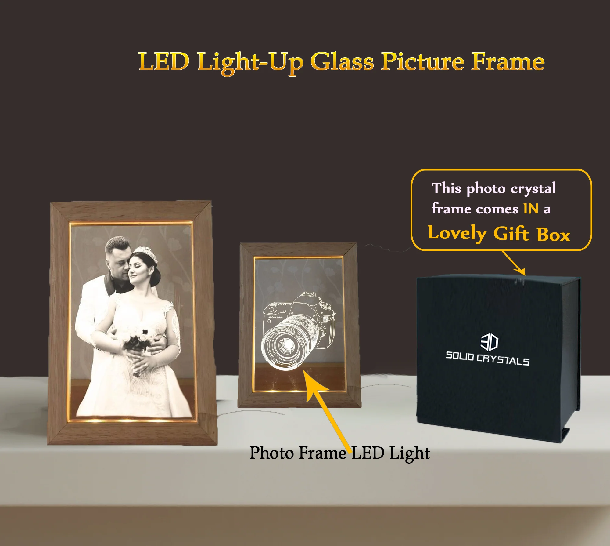 Glass Picture Frame LED Light-Up - Image 4
