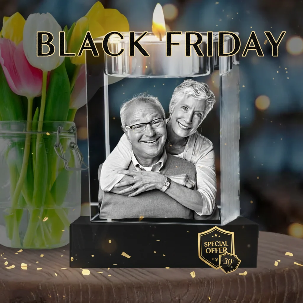 3D Memorial Candle Crystal - Image 2