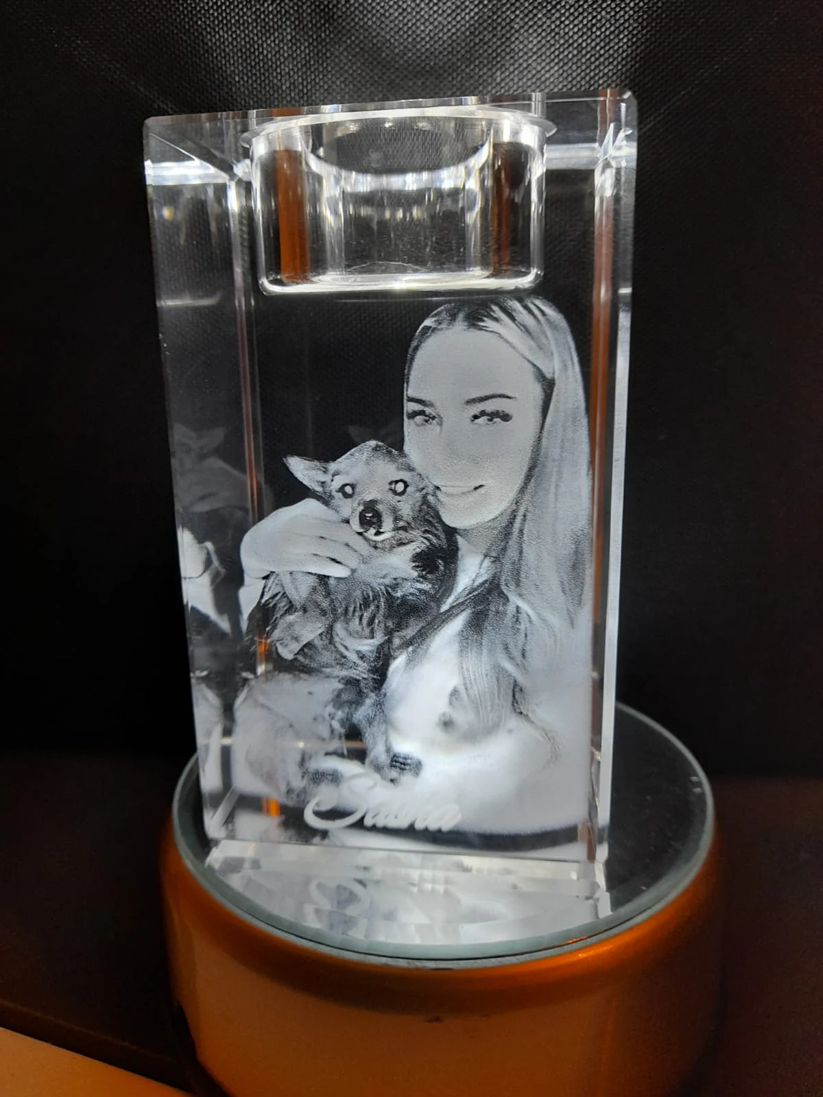 3D Memorial Candle Crystal - Image 5